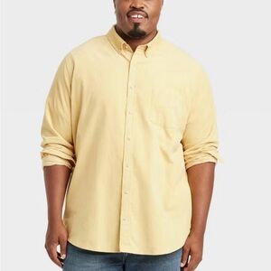 Goodfellow & Co Men's Soft Yellow Button-Down Shirt